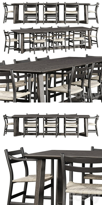Edu Furniture Dining Set V1 / Garden furniture set